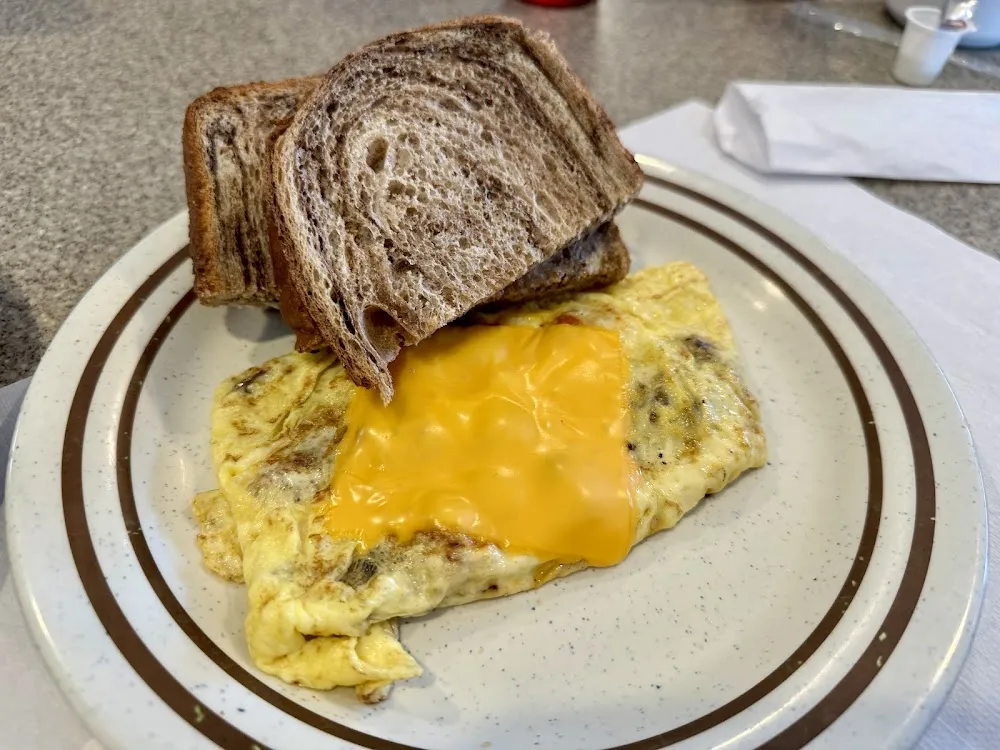 Omelet with Rye Toast